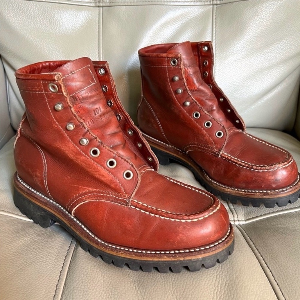 Vintage Chippewa 1975 Original Trekker Moc Toe Boots Men’s 7 D Vibram USA - Picture 2 of 15